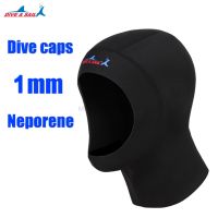 1มิลลิเมตรใหม่ดำน้ำหมวก Neoprene ปกป้องผมหมวกว่ายน้ำที่มีไหล่อุปกรณ์ดำน้ำดูปะการังหมวกฮู้ดคอปก Natation