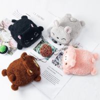 ✁₪ Money Bear Keychain Gift Cartoon Cake Case Plush Strawberry Earphone Pendant Animal Rabbit Coin Cat Pig Purse Bag