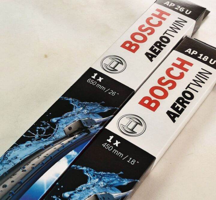 Bosch wiper set AP26+AP18 VW Golf Mk7 BMW F10 Audi A3 Panamera [26 +18 Multiclip AeroTwin