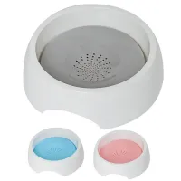 Pet Water Bowl Anti Spill Travel Bowl Cats Pets Travel Bowl with Floating Disk Spill Proof Slow Water Feeder Anti Choking Vehicle Carried 1500ml Large Capacity economical