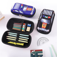 เคสกระเป๋าปากกาดินสอ3มิติสำหรับเด็กกระเป๋าปากกาดินสอที่วางปากกากระเป๋าดินสอลายการ์ตูนเคสดินสอรถยนต์ EVA เครื่องใช้สำนักงานกระเป๋าปากกาถุงเขียน3มิติ