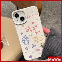 Mowin - เข้ากันได้สำหรับ เคสไอโฟน เคสไอโฟน11 เคส 11เคสโทรศัพท์เป็นมิตรกับสิ่งแวดล้อมเคสที่ย่อยสลายได้นุ่มกันกระแทกป้องกันสีขาวแมวการ