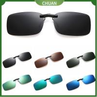 CHUAN เบาเป็นพิเศษ แว่นกันแดดโพลาไรซ์แบบหนีบแม่เหล็ก การป้องกัน UV400 โพลาไรซ์ แว่นตากันแดดแบบฝาพับ กิจกรรมกลางแจ้งกลางแจ้ง แว่นตาสำหรับแว่นตา เหมาะสำหรับกิจกรรมและการขับรถ