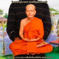 LK-O5หลวงพ่อปาน วัดบางนมโค หน้าตัก9นิ้ว งานเรซิ่นไฟเบอร์รูปเหมือนหุ่นขี้ผึ้ง ห่มจีวรเสมือนจริง ติดเกศาและทำผิวเหมือนจริง