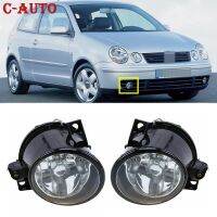 โคมไฟตัดหมอกฮาโลเจนไฟตัดหมอกหน้ารถยนต์สำหรับ Volkswagen POLO 9N / MK4 2001 2002 2003 2004 H3 12V 55W