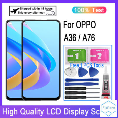 ต้นฉบับสำหรับ OPPO A36หน้าจอดิจิตอลสัมผัสหน้าจอ LCD PESM10สำหรับ OPPO A76เปลี่ยน CPH2375จอ LCD