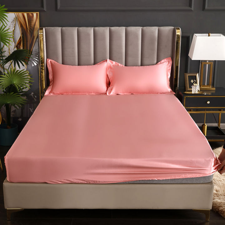 4pcs-flat-sheet-set-solid-color-bed-sheet-set-single-double-queen-size-fitted-sheet-set-luxury-rayon-bedding-sheet-set
