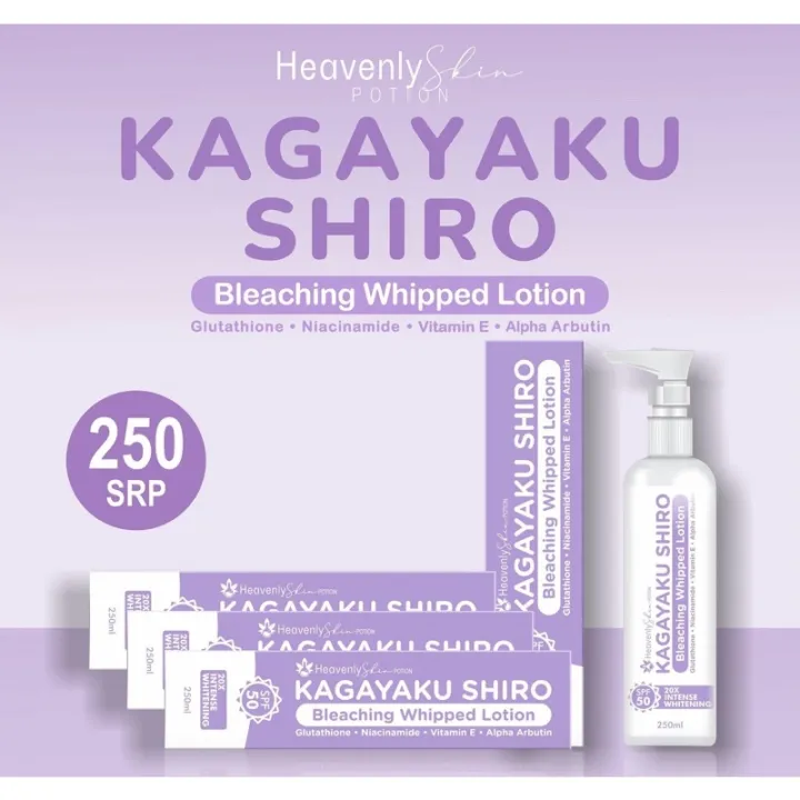 KAGAYAKU SHIRO Bleaching Whipped Lotion by Heavenly Skin Potion Japan