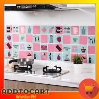 【JJA Decoration】 ADDTOCART วอลล์เปเปอร์กันน้ำมันสติกเกอร์น้ำมันห้องครัววอลล์เปเปอร์ป้องกัน