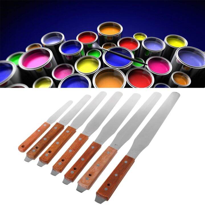 yf-brand-new-and-high-quality-stainless-steel-inking-paint-glue-mixing-draw-spatula-scrape-texture-scraper