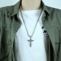 Korean Jewelry Wholesale Fashion Jewelry Cross New Cool Titanium Steel Necklace Holiday Gift