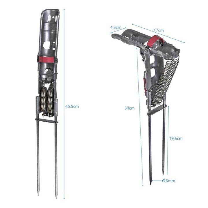 อุปกรณ์ยึดตกปลาที่ทนทานสำหรับยึดเบ็ดตกปลาคุณภาพสูงผู้ถือคันชักอุปกรณ์เสริมแก้ไข-dudukan-joran-อุปกรณ์พยุงแบบมีรูอุปกรณ์ตกปลายึดผู้ถือคันชัก