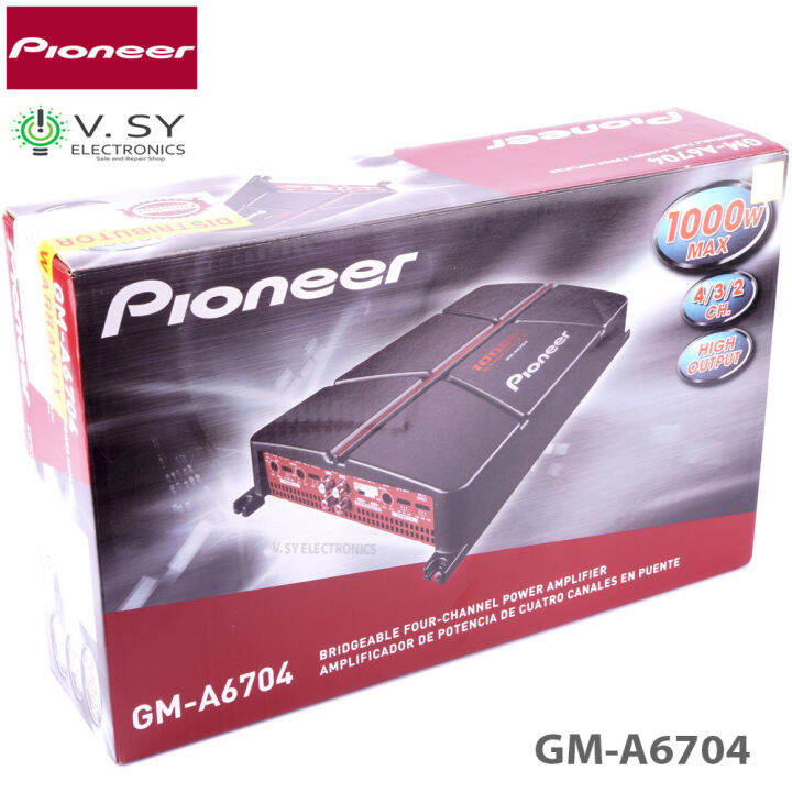 Original 2023 Pioneer GM-A6704 1000W Bridgeable 4 / 3 / 2 Channel Car ...