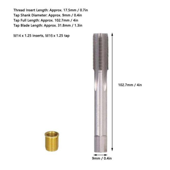 spark-plug-rethreader-kit-m14x1-25-inserts-and-m16x1-25-tap-kit-13pcs-screw-thread-tool-set-for-spark-plug-repair-m14-x-1-25-rethreading-effective