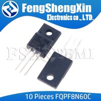 10ชิ้น/ล็อต Fqpf8n60c To-220f 8n60c Fqpf8n60 8n60 Mosfet N-Channel