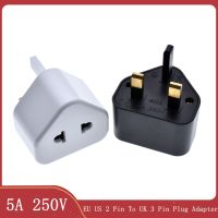 ✶✽♨ EU US 2 Pin To UK 3 Pin Plug AC Universal Adapter Travel Converter British G Type Standard Input Plug 5A Fuse