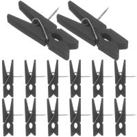 Thumbtack Clip Tacks Wooden Pegs Push Pins Thumbtacks Clips Multipurpose Pushpin Clips Pins Tacks