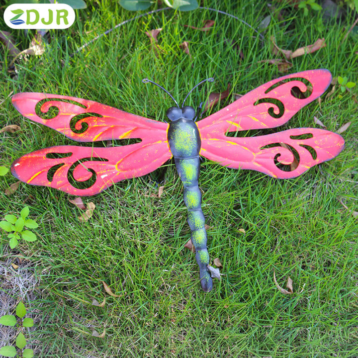 zdjr-จี้อุปกรณ์แขวนแมลงปอโลหะ3d-สำหรับตกแต่งห้องนั่งเล่นในบ้าน