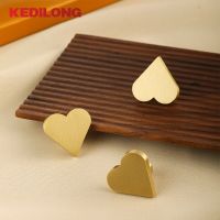 Personalized brass love handle creative modern simple gold light luxury copper cabinet door shoe cabinet drawer knob Door Hardware Locks