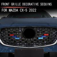 6Pcs Car Front Grille Trim Strip Cover Bumper Stripes Cover Stickers for Mazda CX5 CX-5 2022+