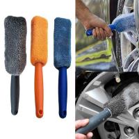 Car Tyre Mud Wash Microfiber Auto Motorcycle Truck Cleaning Detailing Car Care Brush Wet and Dry Wheel Tire Rim Clean Brush