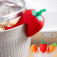 3Pcs ซิลิโคนหม้อยกผู้ถือ Cook ต้ม Anti-Spill หม้อฝาปิด Rack Stoppers ครัว Gadgets Anti-Overflow ยกคลิป