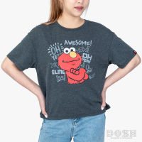 DOSH WOMENS CROPPED T-SHIRTS SESAME STREET เสื้อยืดทรงครอปหลวม ผู้หญิงFLSEWT1001-GB