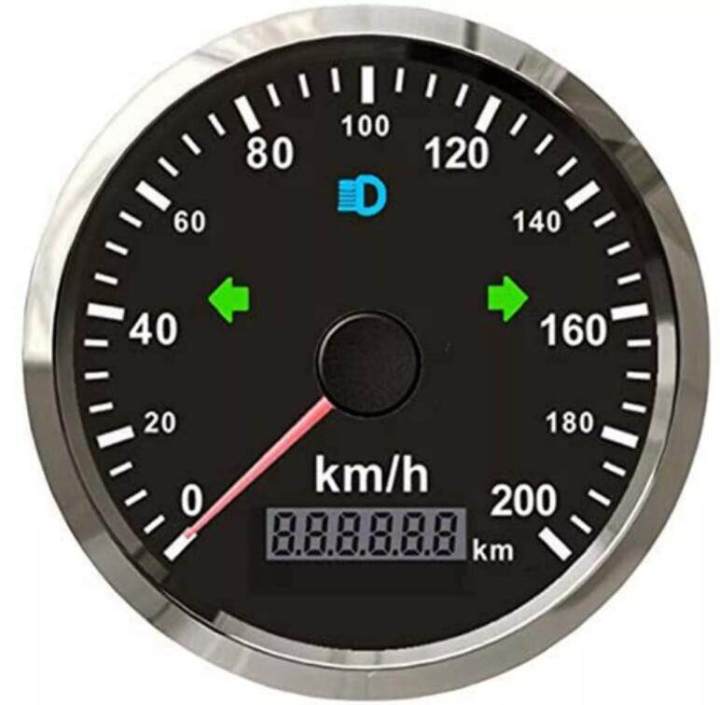จัดส่งจากประเทศไทย-12v-24v-220km-h-universal-gps-speedometer-เครื่องวัดระยะทางสำหรับรถยนต์รถจักรยานยนต์-lcd-tachometer-kmh-meter-red-backlight-เครื่องวัดระยะทางสำหรับรถจักรยานยนต์-atv