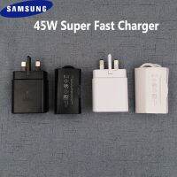 สาย Samsung 45W ชาร์จเร็ว UK หม้อแปลงชาร์จไฟแบบเร็ว1/1.5M Usb Type C PD สำหรับ Galaxy S22 S21 S20อัลตร้าโน้ต20 10 Plus