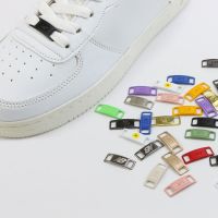 2 pcs/Pair AF1 Metal Tag Shoe Accessories Rust-free Metal Buckle DIY Sneaker Kits Lace Button AF1 Shoe Lace Metal Sheets