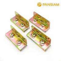 Pansiam ขอสับเตียง อุปกรณ์ยึดเตียง ทำจากเหล็กกล้า คุณภาพเยี่ยม ขนาด 1/2" X 1/2" X 3.5" (แพ็คละ 4 ชิ้น)