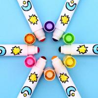 Joan Miro - Round Penpoint Washable Markers 12 Colors สีเมจิกปลอดสารสำหรับเด็ก หัวกลม ทนแรงกด