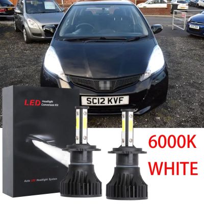 New ชุดหลอดไฟหน้าฮาโลเจน LED 6000K 2013 6000K แบบเปลี่ยน สําหรับ Honda Jazz GE 2nd Gen 2011-2014