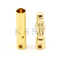 GC4010 Free Shipping 20 pairs 4.0mm 4mm Gold Plated Bullet Connector for RC battery ESC Plug