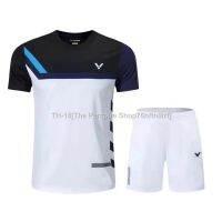 ♚✘✎ ♟☎Victor quick-drying badminton clothing short-sleeved t-shirt mens and womens sports table tennis