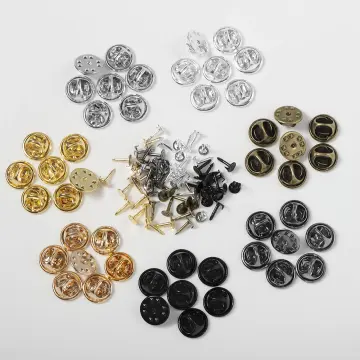 Locking Backs Tie Tacks Blank Pins Butterfly Clutch Back Lapel Scatter Pin  - China Metal Pin Backs and Pins price
