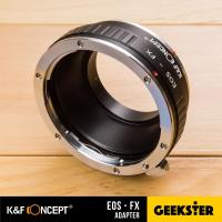 K&amp;F EOS-FX Adapter แปลงเลนส์ Canon DSLR EF / EF-S เพื่อเอามาใส่กล้อง Fuji Mirrorless ได้ทุกรุ่น ( Lens mount adapter Mount EOS For Fuji ) ( เมาท์แปลง อแดปเตอร์ ) ( EOS-FX / EOS-X ) ( EF FX / EF X ) ( Geekster )