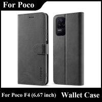 POCO F4 Case Flip Magnetic Wallet Case For Telefoon Hoesje Xiaomi Poco F4 Case Leather Vintage Phone Case For Poco F4 Cover Book