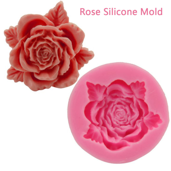 Open Rose Silicone Chocolate Candy Mold