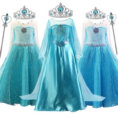 Girls Princess Dress Kids Halloween Christmas Party Costume Children Dress Up Role-Paly Carnival Fancy Kids Cosplay Clothes