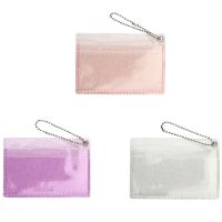 Transparent Women PVC Jelly Bag Mini Money Wallet Bus Credit Card Holder Clear Wallet Ladies Purse