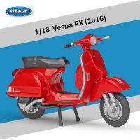 1:18 Piaggio Vespa PX GTS 125CC 946 Static Die Cast ยานพาหนะสะสมงานอดิเรกรถจักรยานยนต์รุ่นของเล่นโรมันวันหยุดเกมส์สะสม