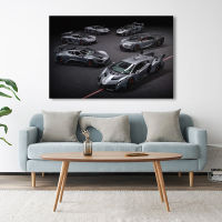 Bugatti LaFerrari Koenigsegg Veneno McLaren Senna Supercar Wall Decor Posters Canvas Fabric Print Art Living Room Decoration