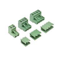 10SETS 2EDG 2/3/4/5/6/7/8/9 pin screw terminal block connector 5.08MM pitch PLUG + Straight PIN HEADER SOCKET for pcb 2p 3p 4p Electrical Connectors