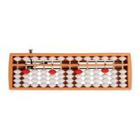 Durable  Calculator Abacus Portable Learning Game Simulated Abacus 13-Row 5 Beads Reset Button Children Abacus Home Supply Calculators