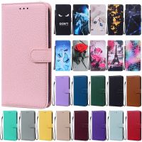 เคส Xiaomi Redmi Note 12เทอร์โบสีทึบเคสโทรศัพท์ขาตั้งกระเป๋าเงินหนังสำหรับ Redmi Note 12เคส F5