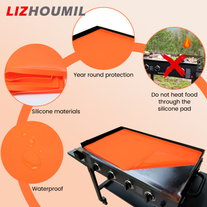 lizhoumil-แผ่นซิลิโคนสำหรับกลางแจ้ง-แผ่นซิลิโคนสำหรับถนอมอาหารเกรดหนักอุปกรณ์ป้องกันแผ่นเหล็กสำหรับ36-แผ่นเหล็กแบล็กสโตน