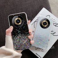 เคสสำหรับ Realme 11 Pro Plus 5G 11Pro Realme11Pro 11Proplus Proplus Pro + 2023เคสเคสโทรศัพท์ใสสีชมพูกลิตเตอร์ TPU นุ่มแวววาวกันกระแทก