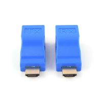 【Booming】 CarbonCOPY ตัวต่อขยาย HDMI 1080P RJ45พอร์ต LAN HDMI เครือข่าย2.0 2K ถึง CAT5E/6สายเคเบิลอีเทอร์เน็ตสำหรับจอทีวี HD