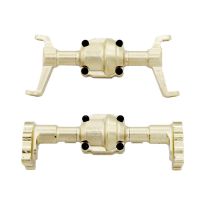 Brass Front and Rear Axle Housing Front and Rear Axle Housing Replace Front and Rear Axle Housing for FMS FCX24 Brass 110G Weight for 1/24 RC Crawler Car Upgrades Parts Accessories